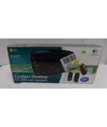 LOGITECH Cordless Desktop EX 100 Wireless Keyboard Mouse and Speakers ne... - $48.98