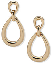 Anne Klein Gold-Tone Double Loop Drop Earrings - $19.59