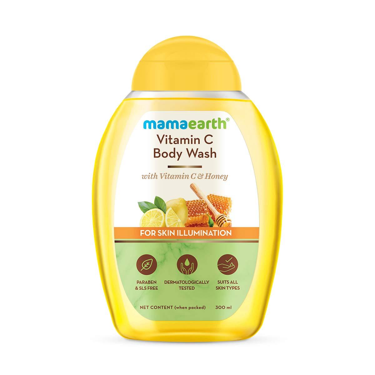 Mamaearth Vitamin C Body Wash with Vitamin C & Honey, Shower Gel