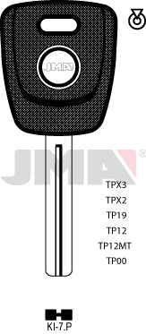 Image of TP00KI-7P/ KIA Auto Key/Tranponder/ Original Empty Shells