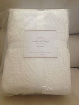 1 POTTERY BARN WHITE RUCHED VOILE FULL/QUEEN DUVET COVER NWT New - $115.79