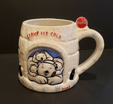 Coca Cola 2005  Igloo Polar Bear Coffee Mug Cup Serve Ice Cold Coke Coll... - $10.00