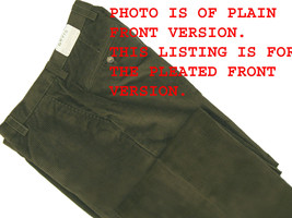 NEW! $179 Orvis Stretch Super Cords Pants!  32 x 31  *Pleated Front*  *Olive* - $74.99