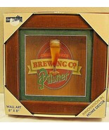 Atlantic Brewing Co Pilsner Shadow Box Wood Wall Art 8&quot; X 8&quot;  Designstyl... - $9.89