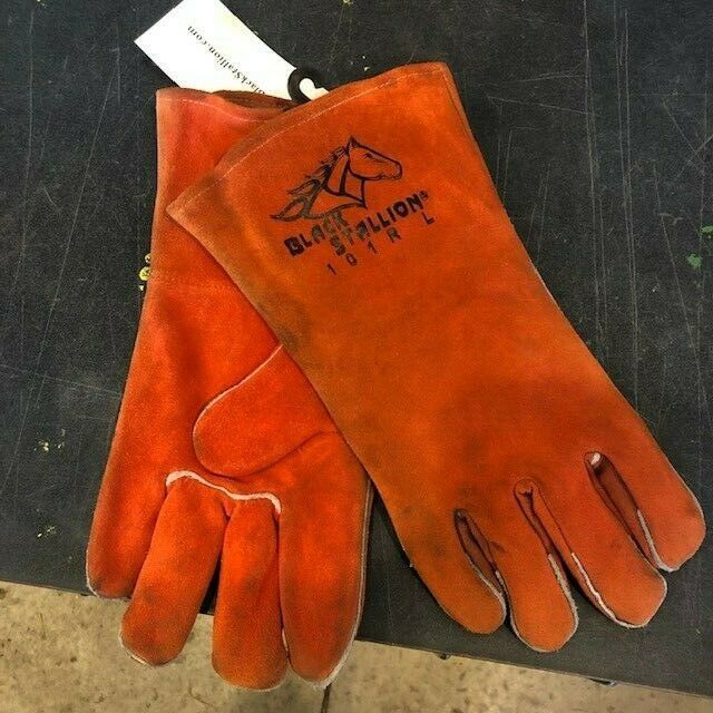 Black stallion 101R LARGE stick welding gloves new with tags insulated