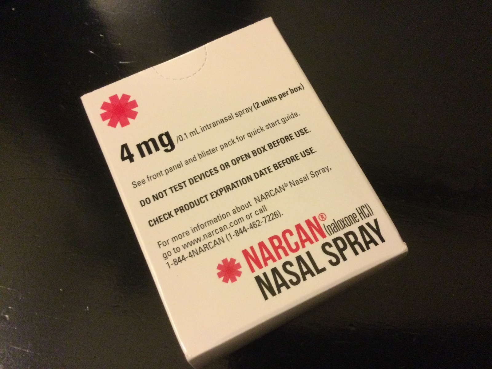 Narcan 2 Dose 4 mg Nasal Spray NIB - Other OTC Meds & Treatments