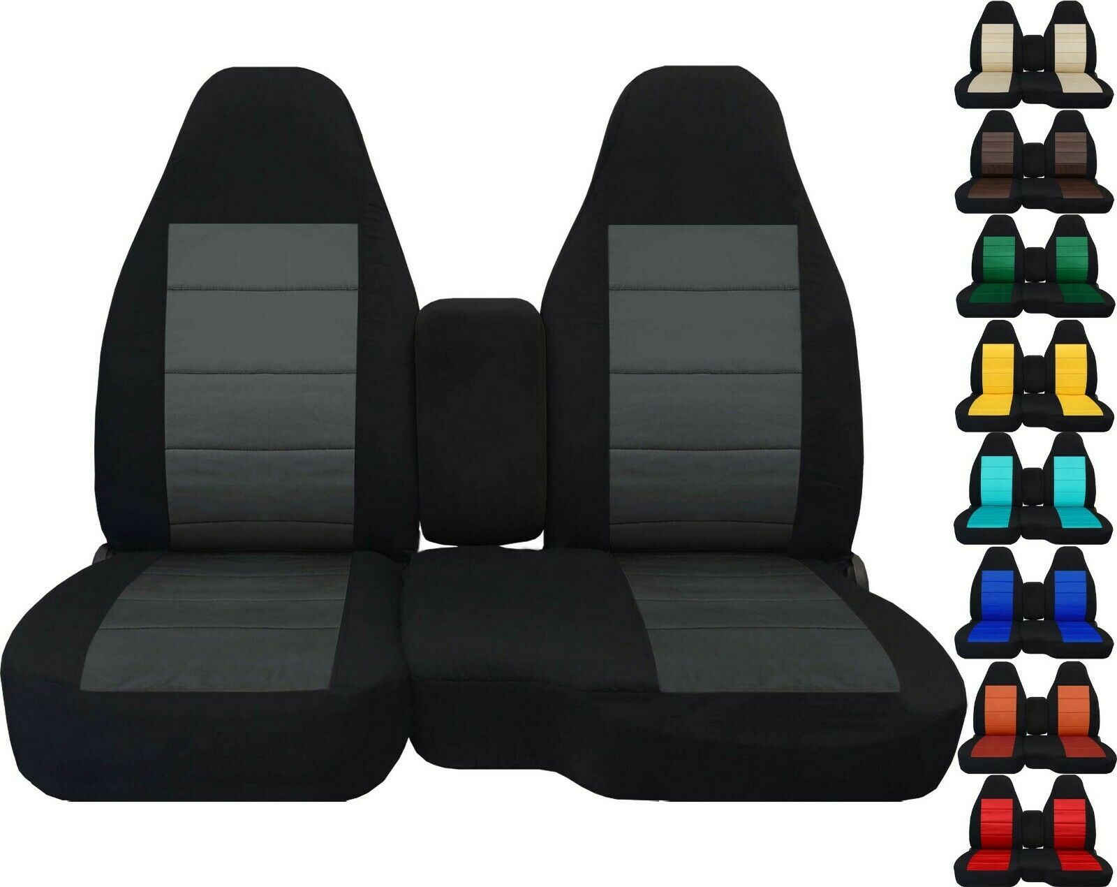 Fits 1991-2012  Ford Ranger 60/40 highback seat with Console pickup seat covers