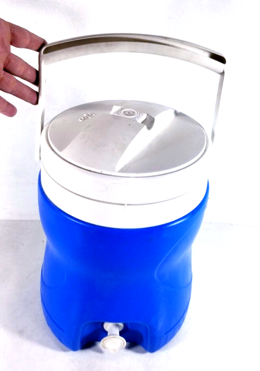 Igloo Water Cooler Dispenser Jug 2 Gallon Blue with Handle and Spigot