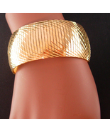 Gorgeous Gold milor Italian bracelet - 8 1/2&quot; Long / 1 1/4&quot;&quot; WIDE / Exce... - $125.00
