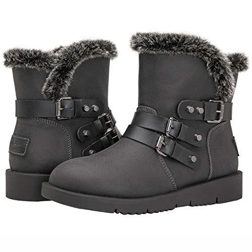 GLOBALWIN Women's 1836 Dark Grey Winter Fashion Boots 6.5M Boots