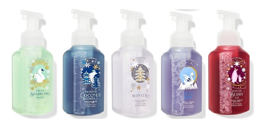 Bath & Body Works Frosted  Foaming Hand Soap - Set of 5