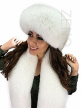 Arctic Fox Fur Boa 70' (180cm) + Tails as Wristbands / Headband Saga Furs Stole image 7