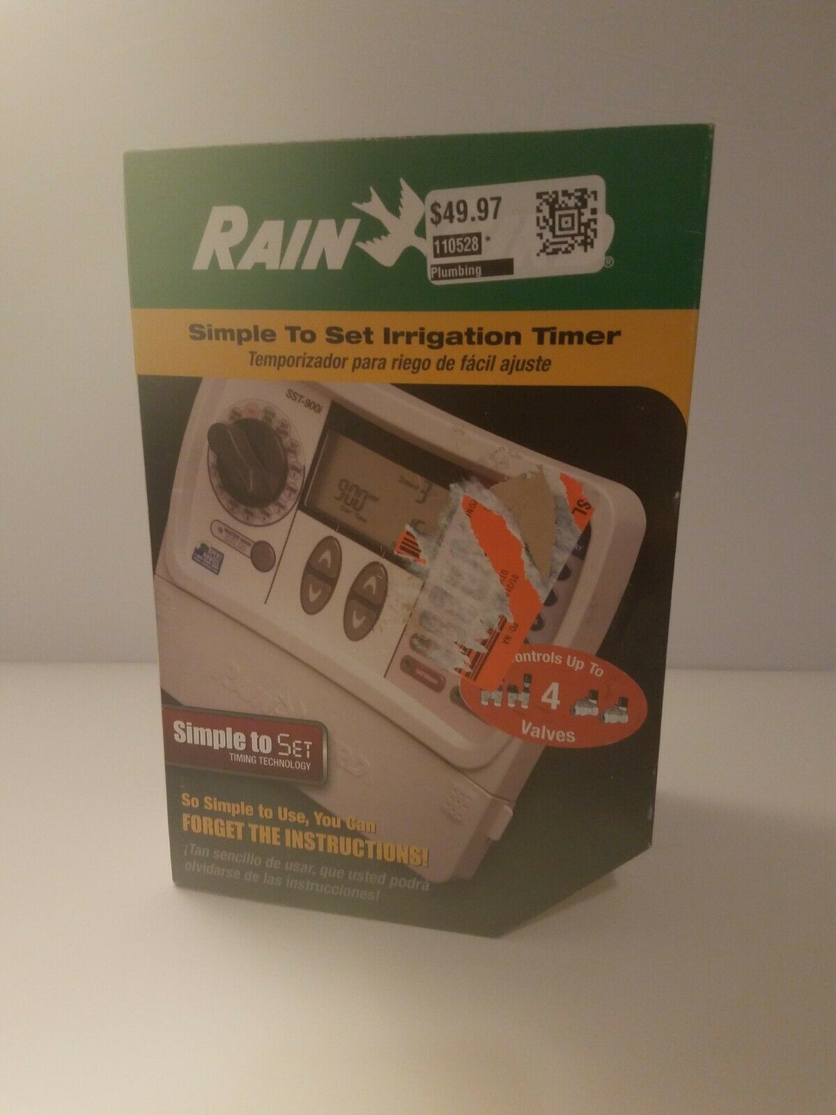 Rain Bird SST400IN Simple To Set Irrigation Timer 4Zone DMGD BOX USA