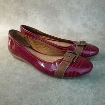 LifeStride Womens Boater  Size 8.5 Red  Slip On Ballet Flats - $16.99