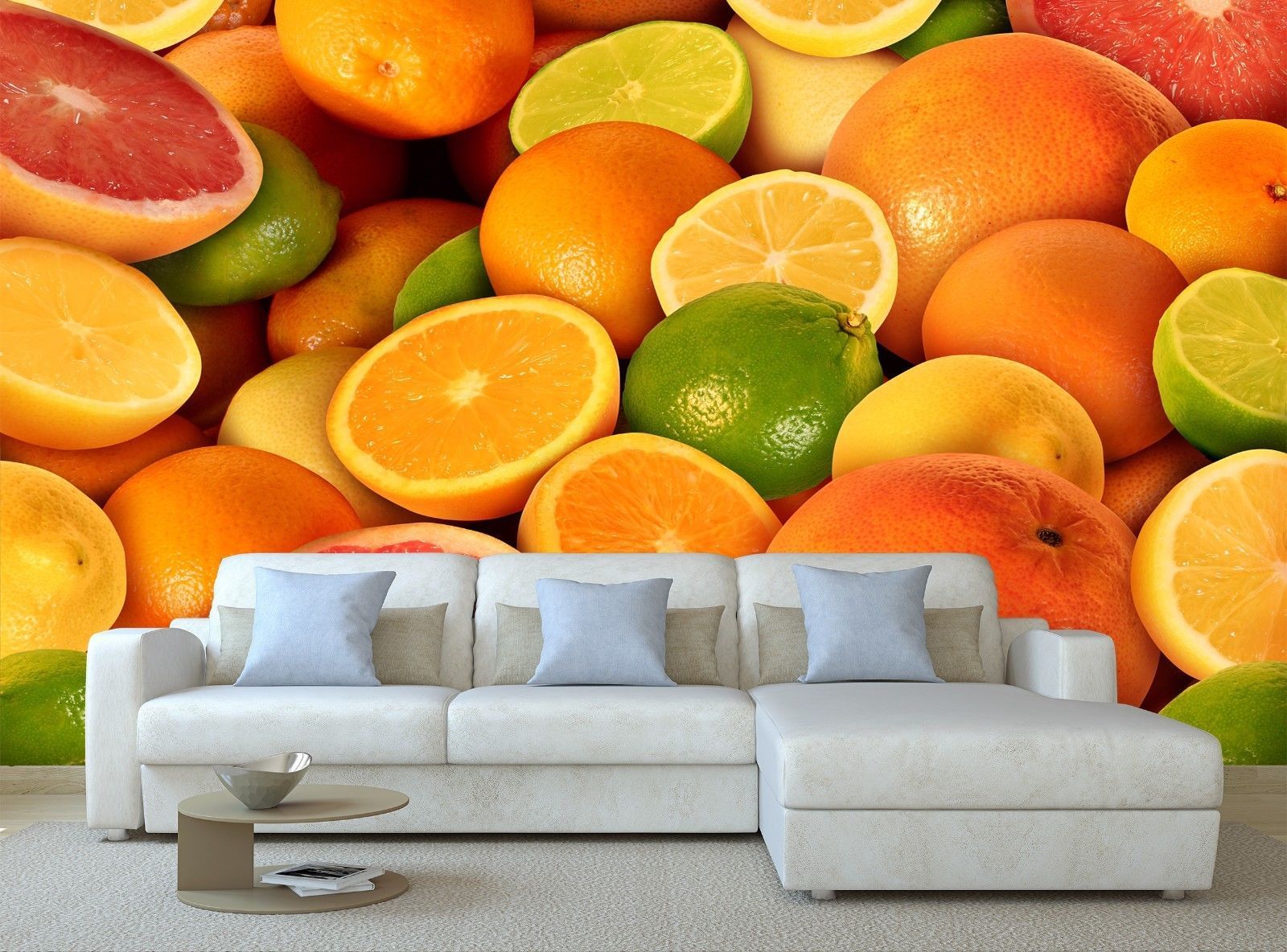 Wall Prints Poster Citrus Fruit Photo Wallpaper Art Mural Tapestry