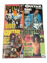 Vtg Lot (15) Guitar World Magazine Slash KISS Jimi Hendrix 1988 1990s Metallica image 8