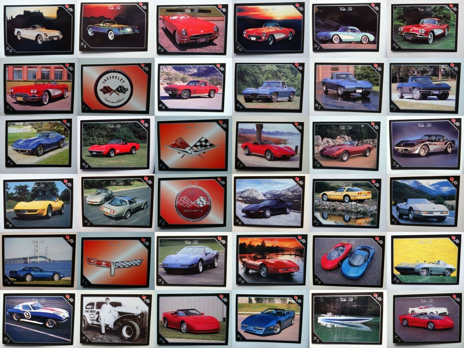 1991 Collect-A-Card Vette Corvette Cards Complete Your Set You U Pick ...