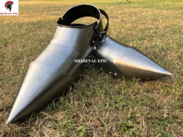 Medieval Epic Steel Gothic Armor Shoes One Pair - Wearable Replica Armor Costume