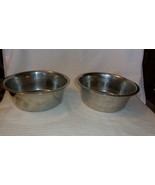 Set of 2 Stainless Steel Medium Dog Bowls 8.25&quot; Diameter 3&quot; Deep - $29.70