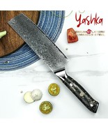 Damascus Nakiri Knfe Japanese Vegetables Knife Chef Kitchen Home Tool Mi... - $60.89