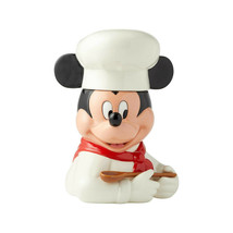 Disney Mickey Mouse Cookie Jar 11" High White Chef Design Ceramic Licensed 
