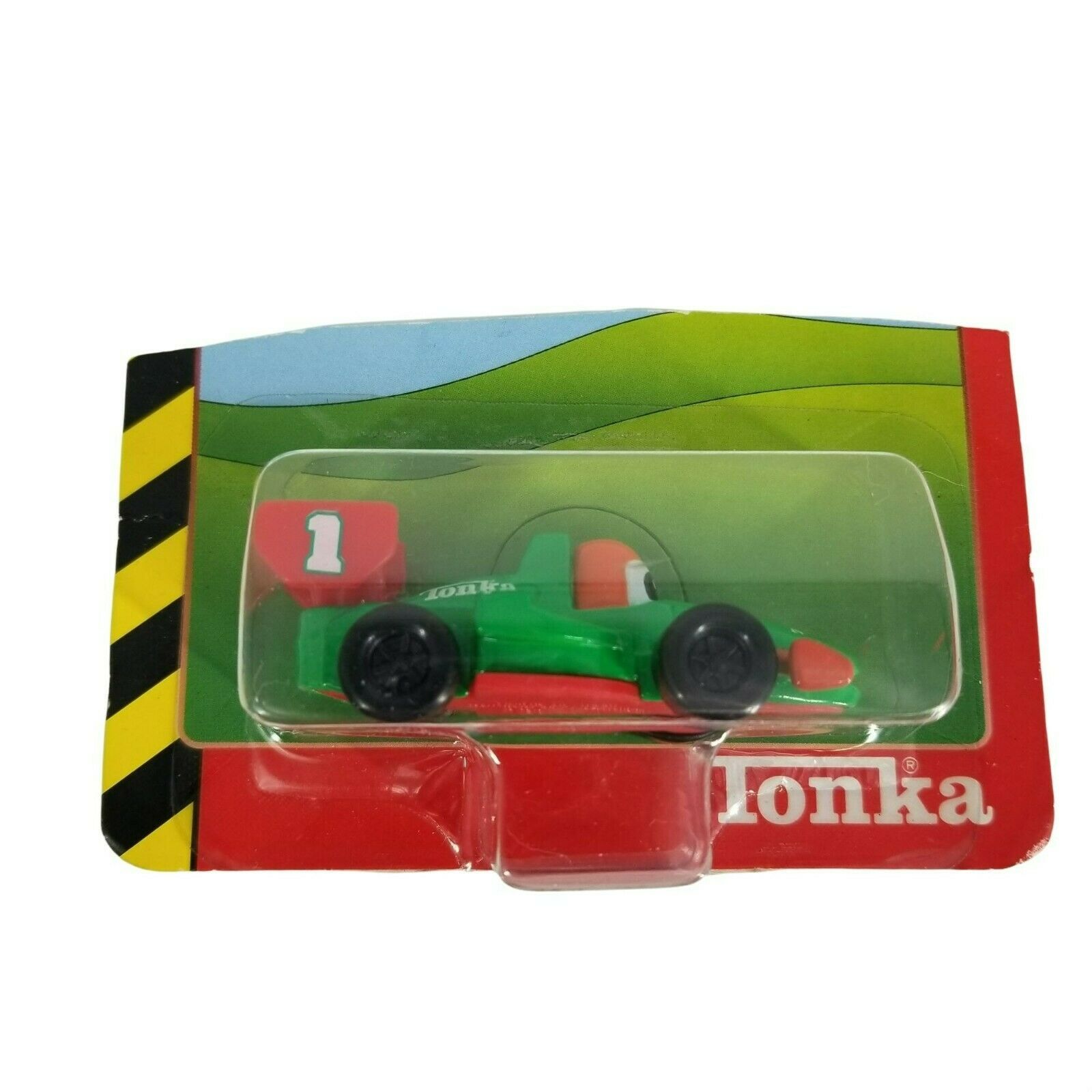 Tonka Li'l Chuck & Friends Diecast Toy Car Green Red Formula 1 Racecar - $14.85