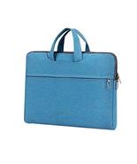 Mediterranean Blue Waterproof Shockproof Simple Multilayer Laptop Bag - $26.42