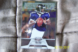2011 Panini Certified Tyrod Taylor New Generation Rookie Card - $10.00