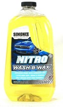 1 Bottle Simoniz 64oz Nitro Explosive Shine Wash & Carnauba Wax Self Dry Formula