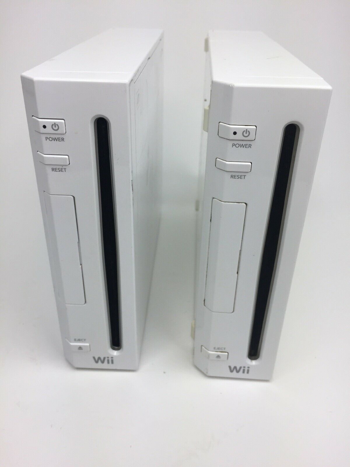 Nintendo Wii Console Lot of 2 For Parts or Repair, Won’t Read Discs