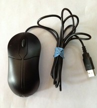 Genuine Dell Optical USB Wired Black Scroll Mouse Model MOC5UO 0XN967 - $10.88