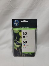 Genuine HP 60 Combo-Pack Black Tri-Color Ink Cartridges OEM  - $19.35