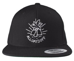 CLSC Classic Relax Black All Days Off Palm Trees Sunshine Snapback Baseball Hat image 1