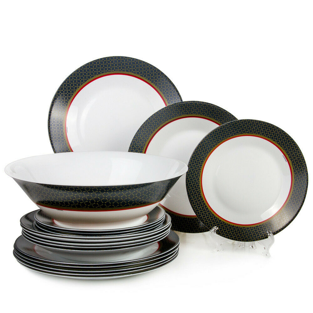 Luminarc Glass 19 pc Dinnerware Set Alto Saphire. Made in France Break