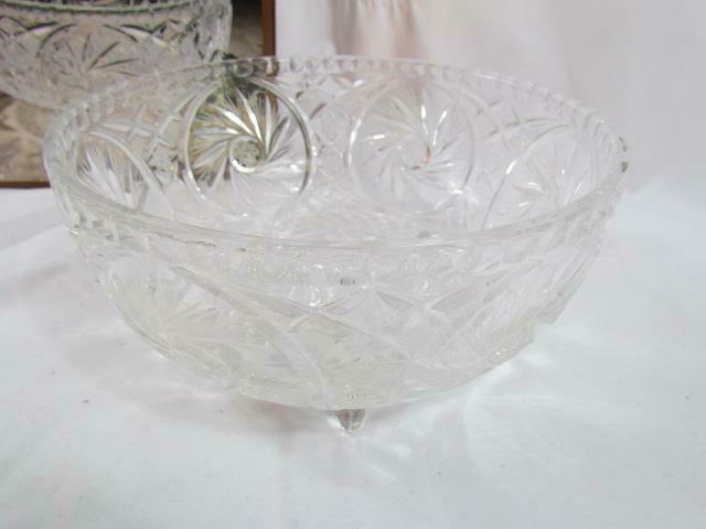 Vintage Crystal Clear Footed 8.5