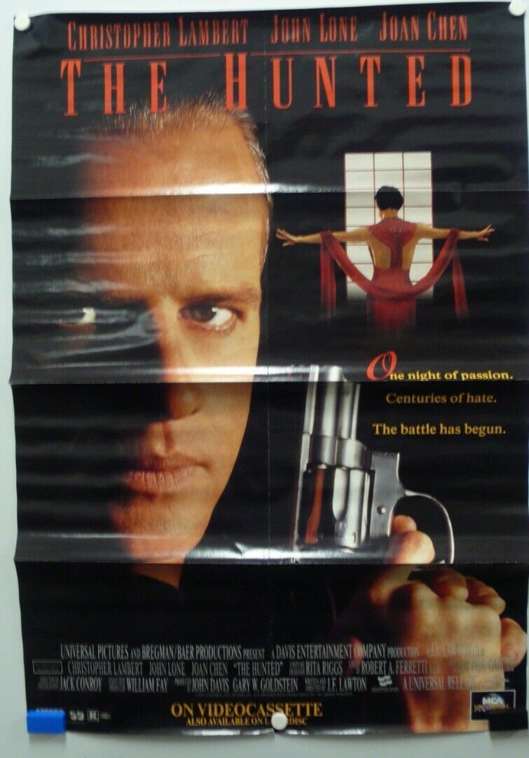 THE HUNTED 1995 Christopher Lambert, John Lone, and Joan Chen-Poster ...