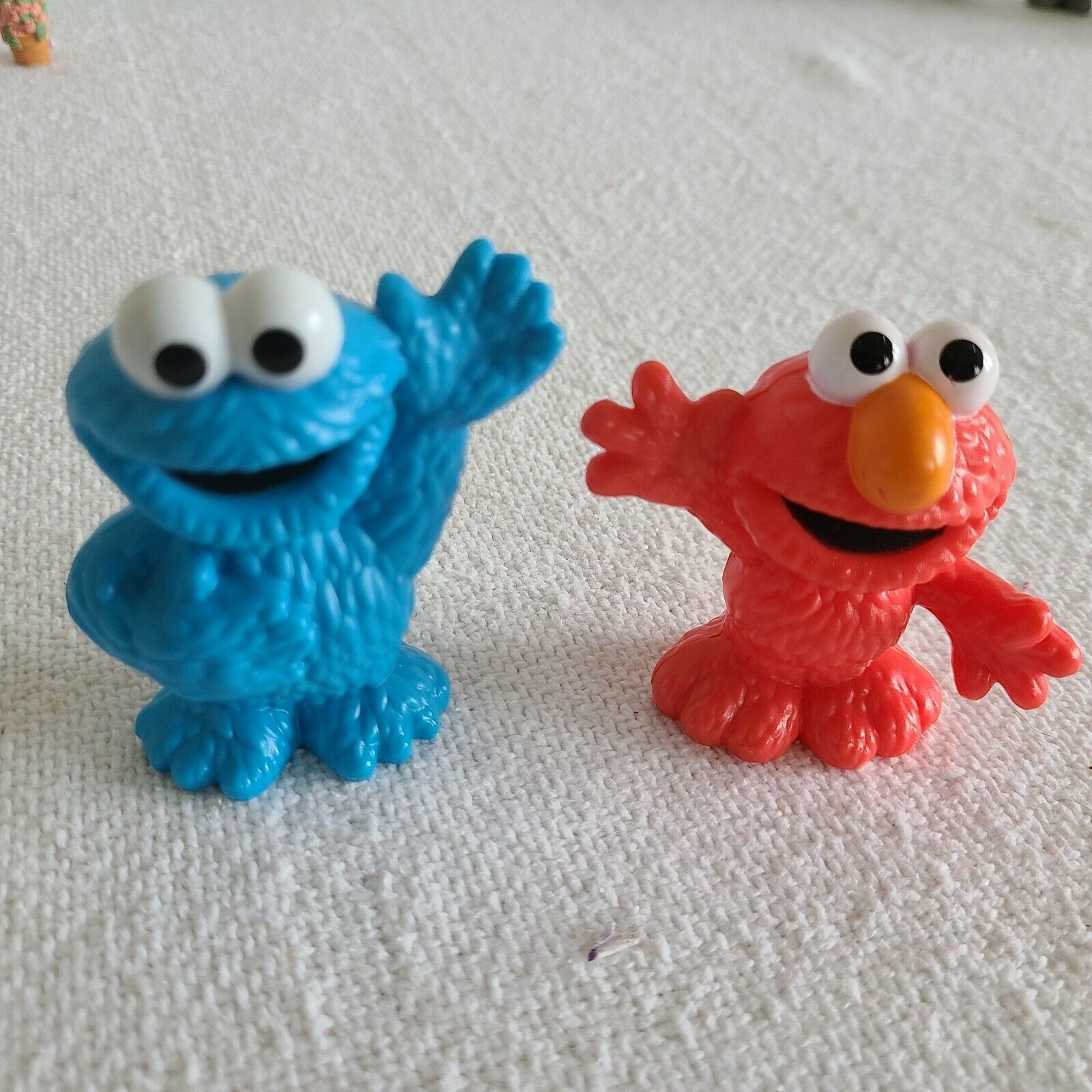Elmo and Cookie Monster PVC Figure Sesame Street Playskool Preschool ...