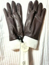 FOWNES BROTHERS Women&#39;s Leather Gloves 18364 1-Brown M, Touch Screen Com... - $65.31