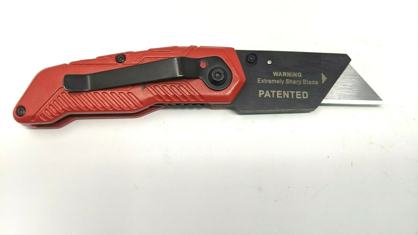 Craftsman USA Folding Utility Knife Red Liner Lock Replaceable Blades