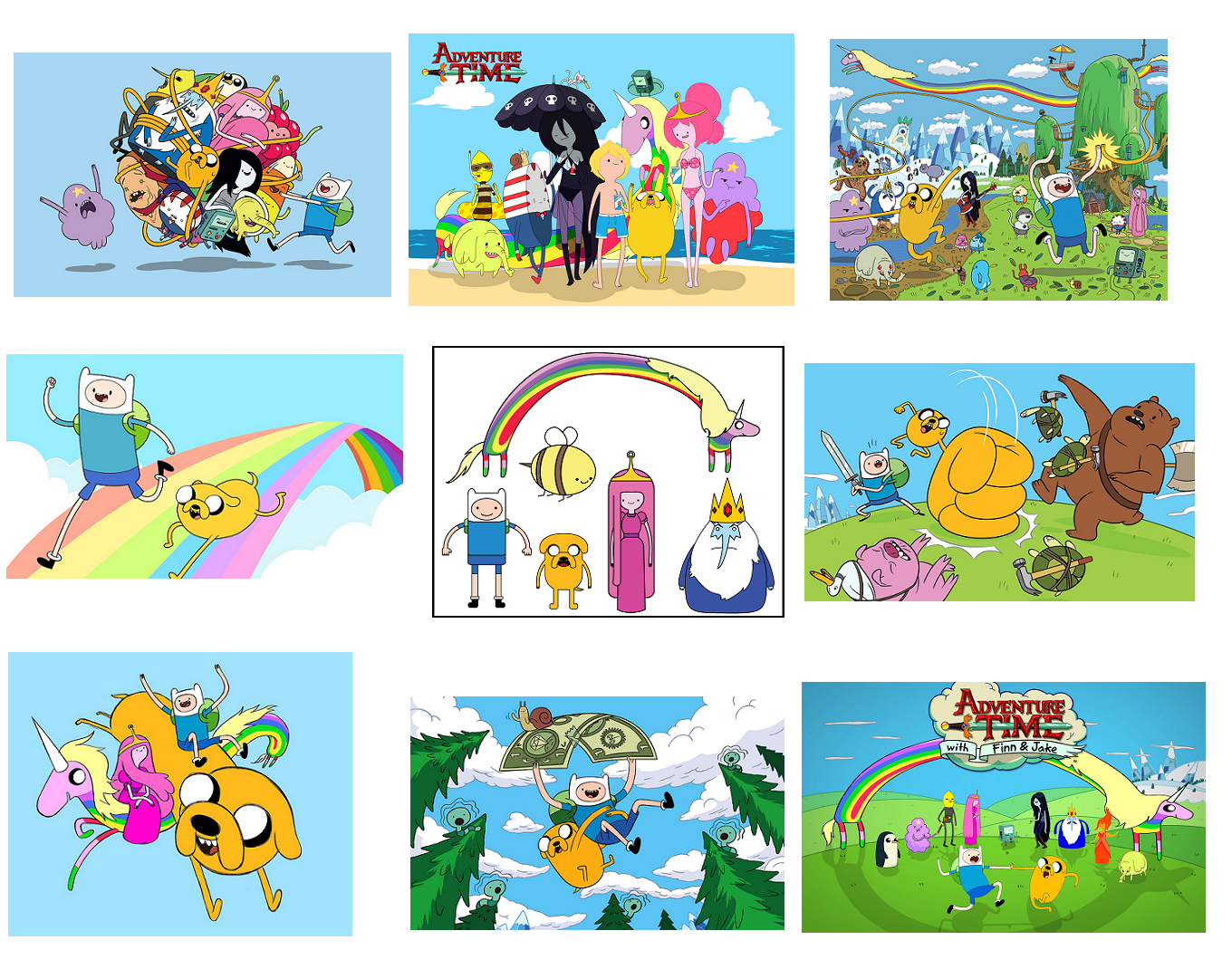 9 Adventure Time inspired Stickers, Party Supplies, Labels, Favors ...