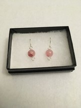 Pink dangle earrings - $18.00
