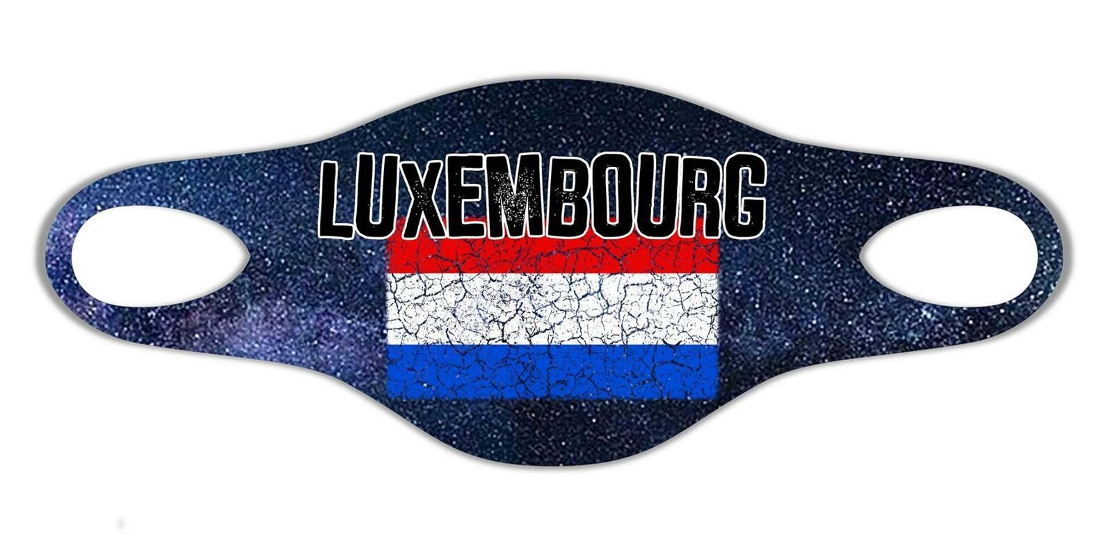 Luxembourg Flag Face Mask Protective Washable Reusable Unisex Breathable Printed