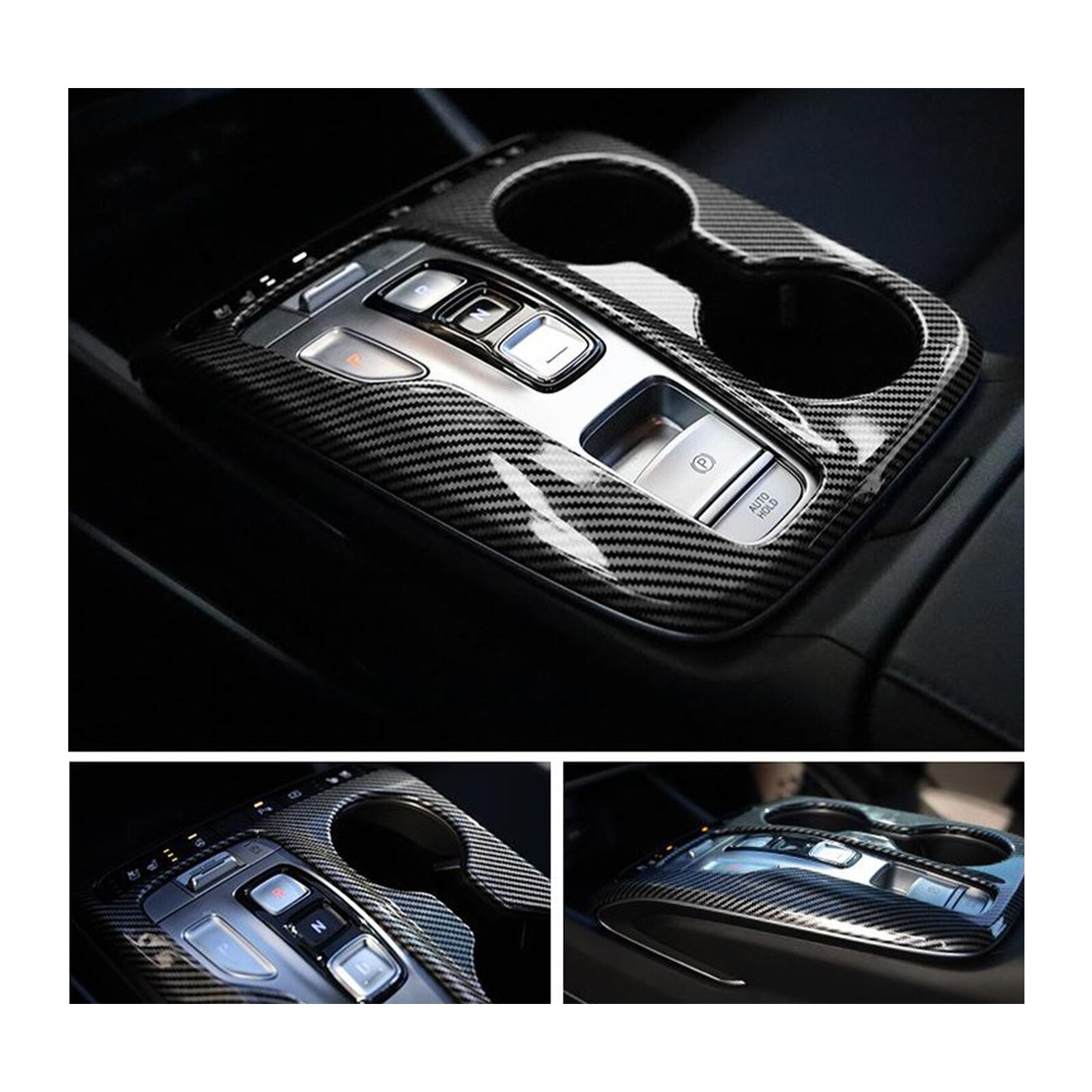 LFOTPP Car Carbon Fiber Panel Cover For Tucson NX4 2021 Central Control Gear Shi