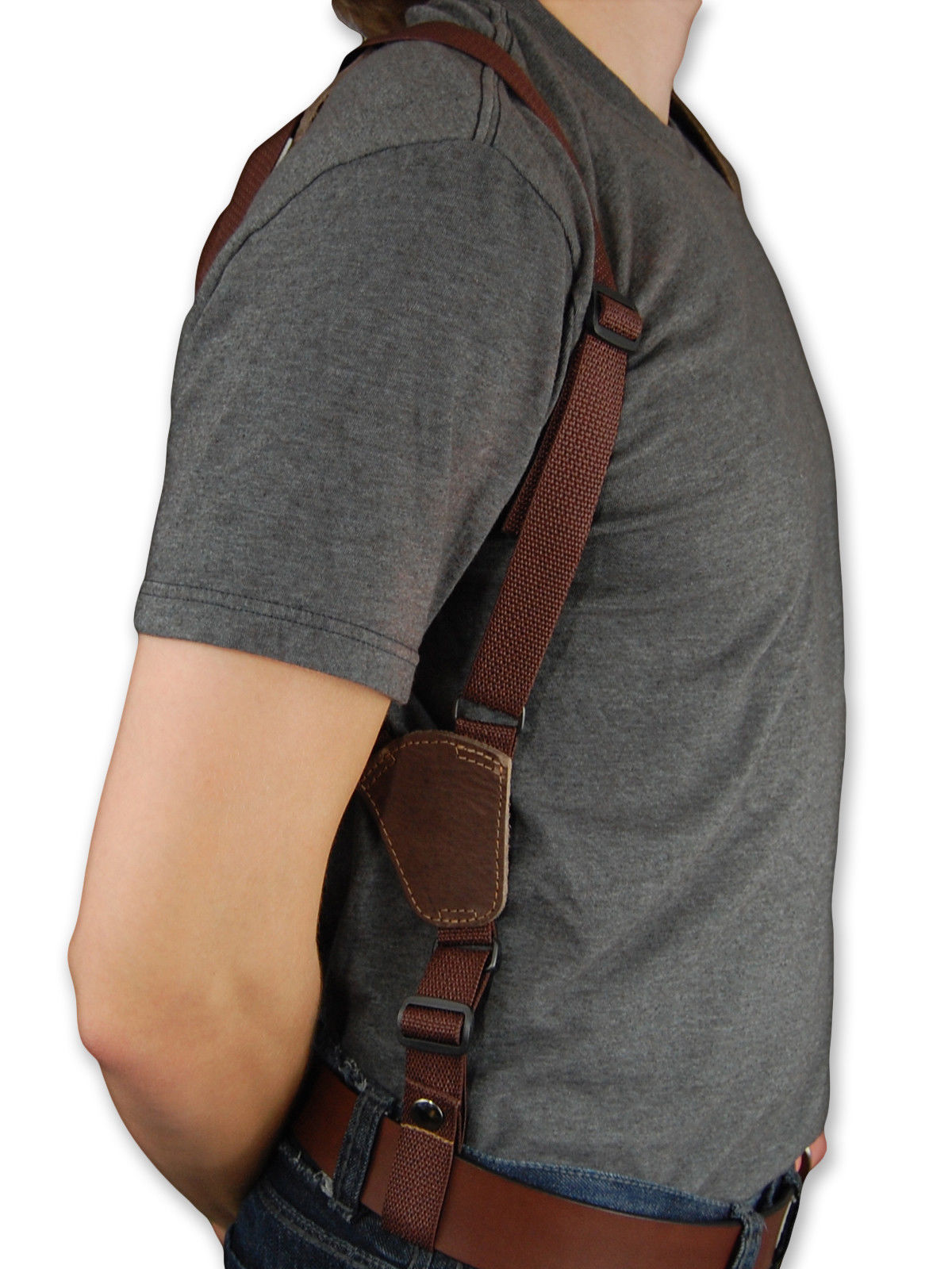 NEW Barsony Brown Leather Vertical Gun Shoulder Holster for Taurus 6 ...