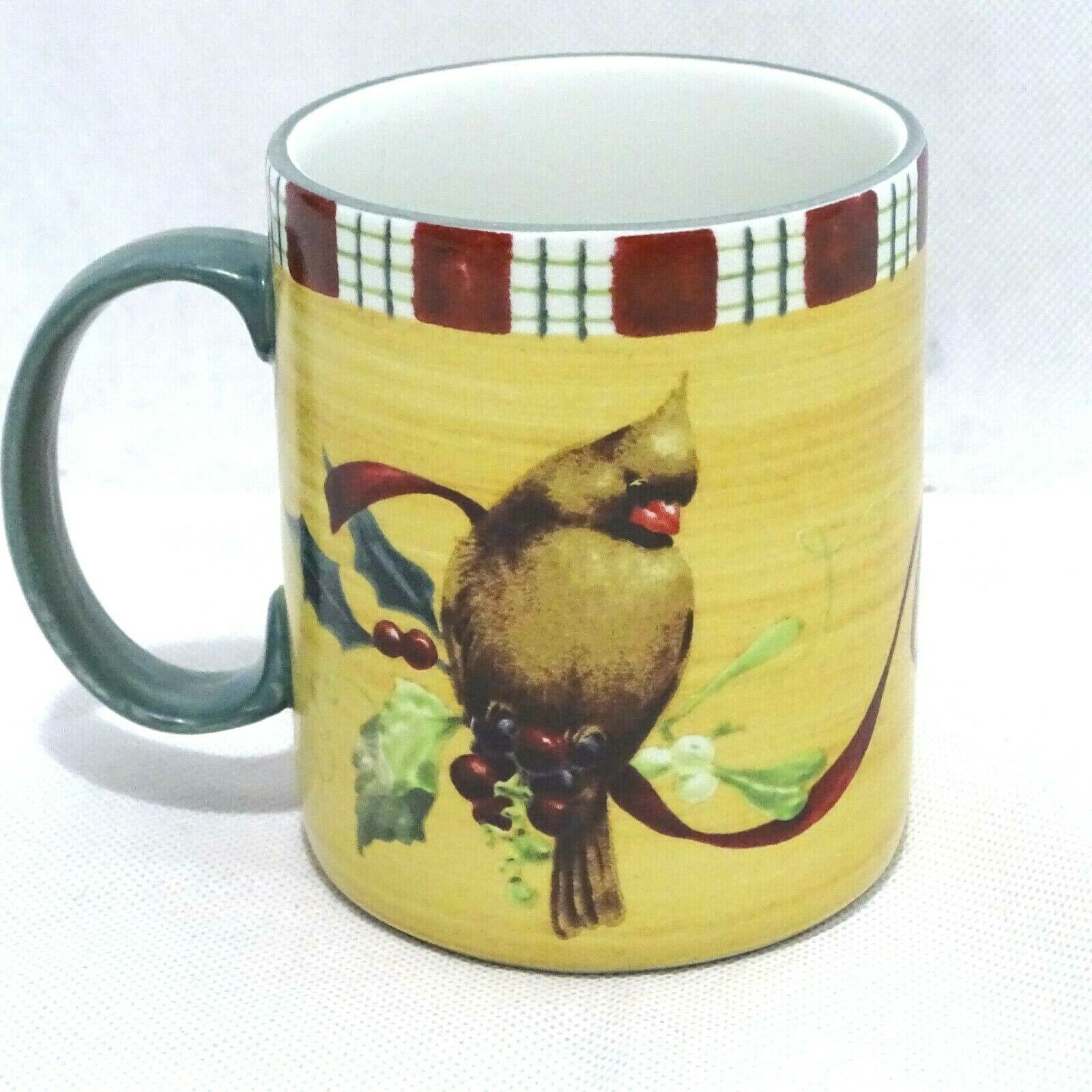 Lenox Winter Greetings Everyday Cardinal Mug Cup Holiday Christmas 14 ...