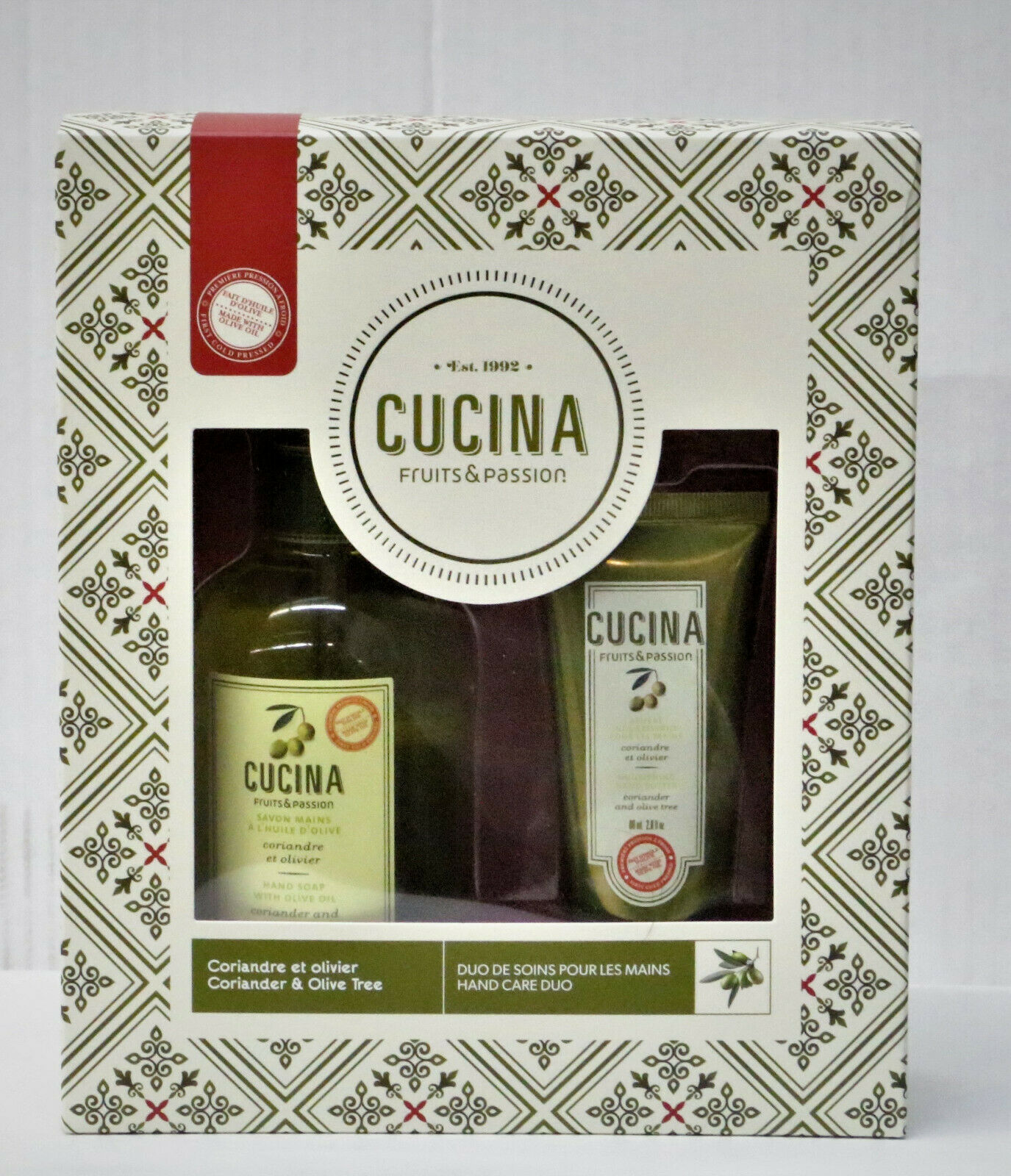Fruits & Passion Cucina coriander and Olive Tree Hand Care Set Holiday Gift Set
