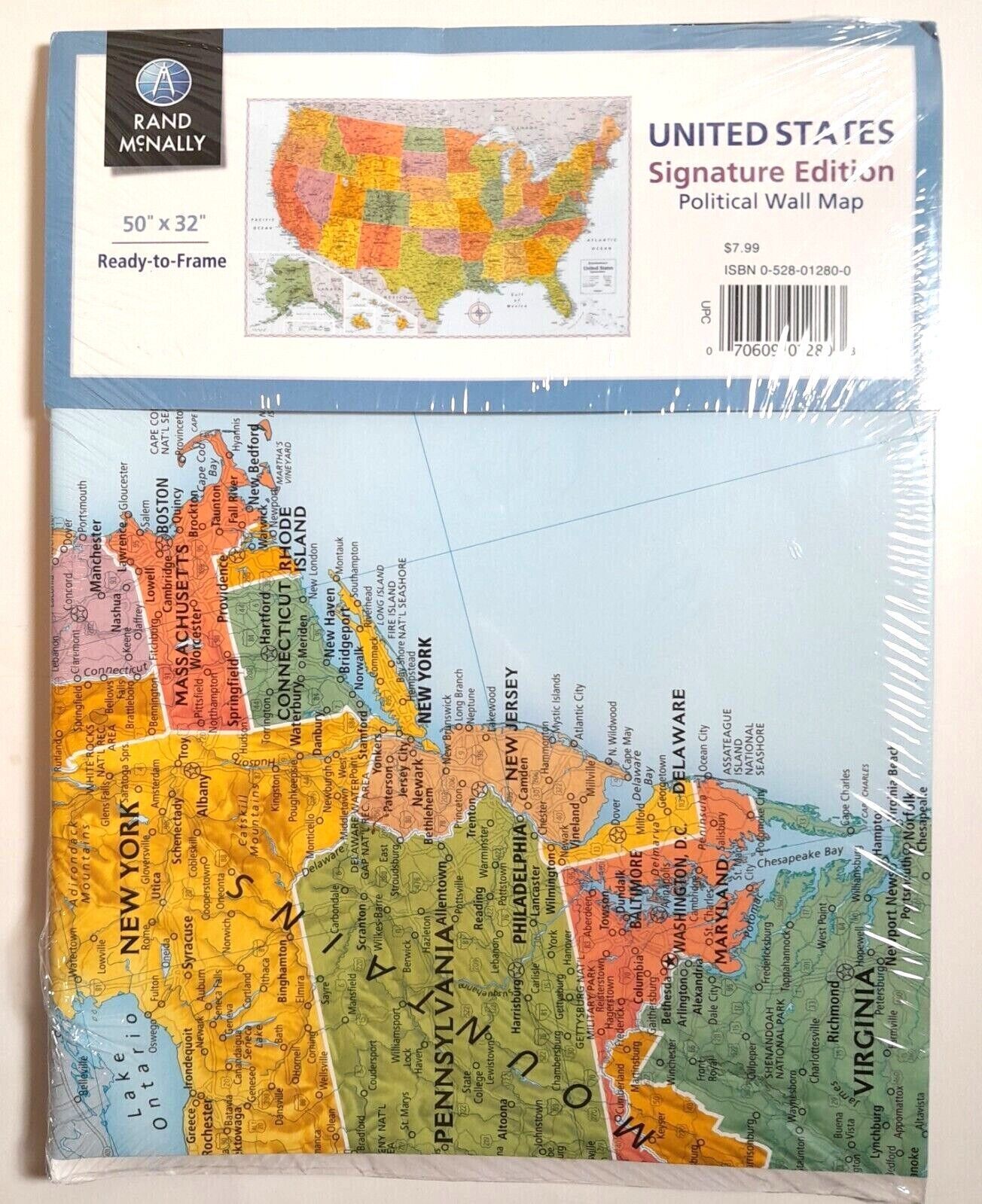 Rand Mcnally Signature United States Wall Map Laminat 2920