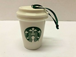 Starbucks Mini Coffee To Go Porcelain Ornament - $9.90