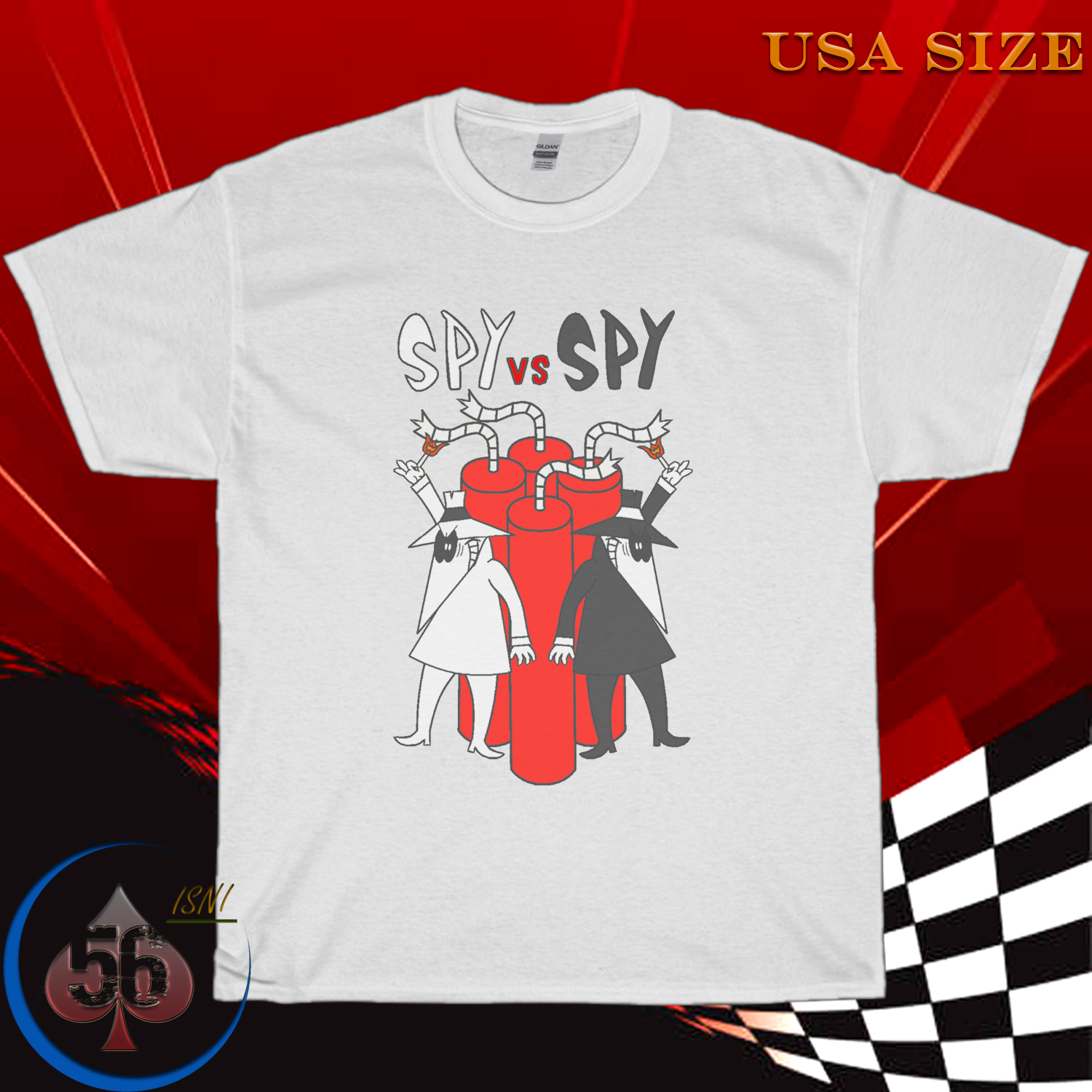 spy vs spy funny cartoon shirt