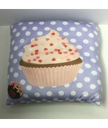 Royal Deluxe Accessories Purple Polka Dot Cupcake Plush Pillow 11&quot; - $11.36